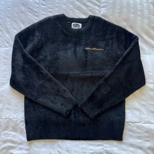 Billionaire Boys Club “FUZZ LS KNIT” Black Crewneck Sweater Size L